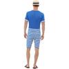Smiffys Mens 20s Bathing Suit Costume Set