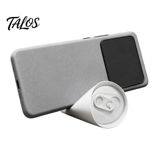 Desktop Phone Holder 3D Printed Can-Shaped Stand, Creative Tilted Soda Can Desk for Cellphones, Mobile Anti-Slip Support Watching Videos, Minimalist