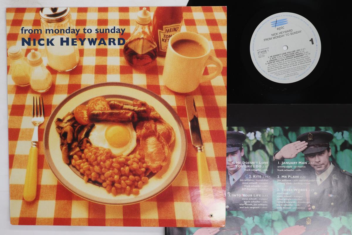 

LP Record NICK HEYWARD From Monday To Sunday 4744581 EPIC 1993 Netherland Rock Used