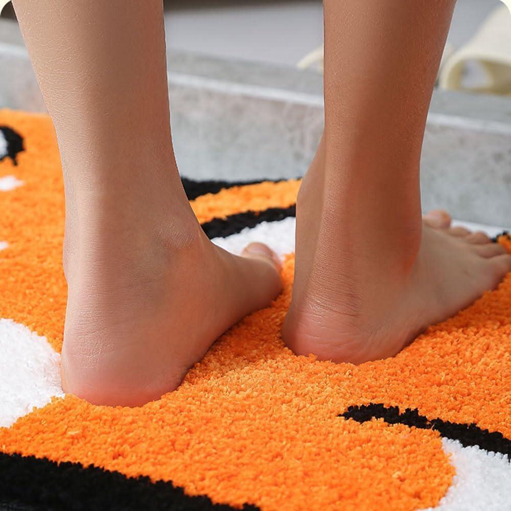 Corgi Bathroom Rug for Dog Lovers, Non-Slip 3D Corgi Rug, Ideal for Bathtub, Living Room, Soft, Absorbent, Durable Plush Rug, Machine Washable