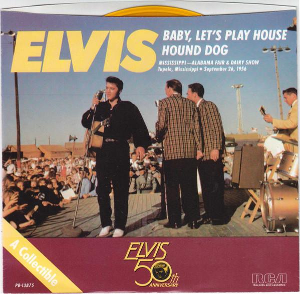 

7inch Record ELVIS PRESLEY Baby Lets Play House Hound Dog PB13875 RCA 1984 US Rock Used