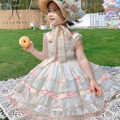 Girls Dress Summer Lolita Children Dress Baby Summer Dress Princess Dress Children Wear Cute Party Lolita Dress for Girl