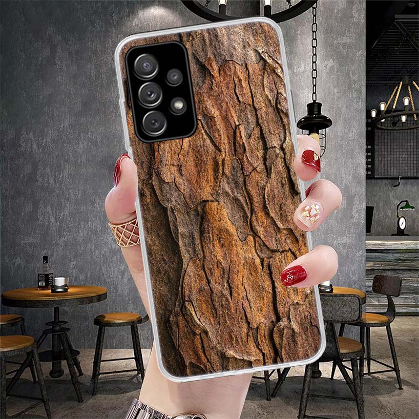 Wood Wooden Pattern Soft Phone Case For Samsung Galaxy A12 A22 A32 A52 A72 A02S A51 A50S A71 A70 A31 A20S Note 20 Ultra S10 A10S