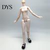 Posable Figure Body 1/6 Scale Doll with 3 Neck Adapters, 9.8-Inch Blank Action Articulated Flexible Joint, Miniature Female for Custom
