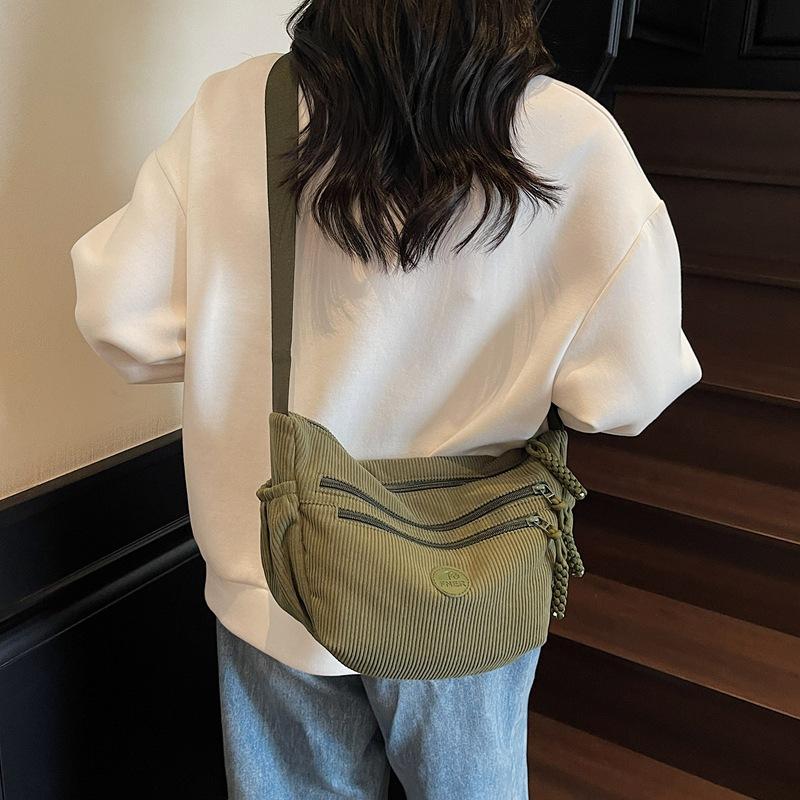 Nylon Crossbody Bag Casual Dumpling Bag Women's 2025 Summer New Lightweight and Simple Shoulder Canvas Bag Armpit Shoulder Bag