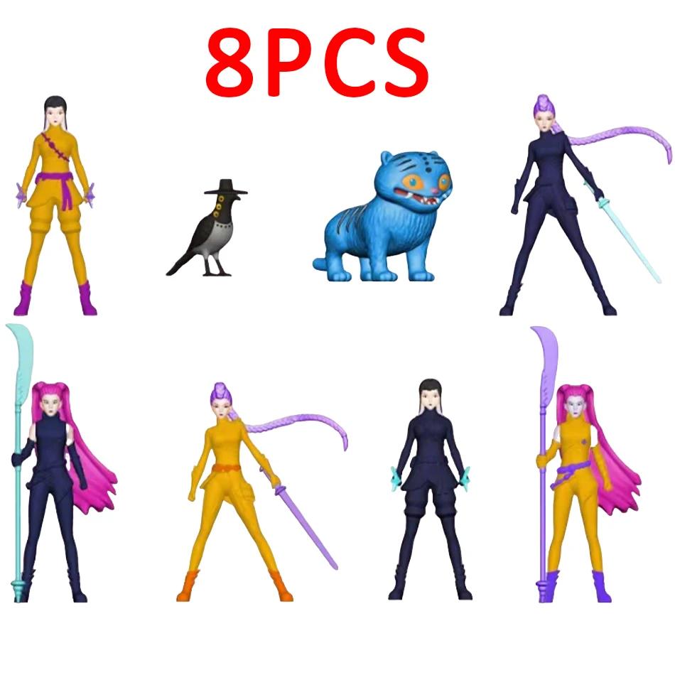 %Kpop_% Demon Hunters Action Figure Ornament Toy Derpys Tiger Rumi Mira Zoey Sussy Figurine Doll For Fans Christmas Gift_@