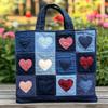 TEMU Womens Fashion Printed Tote Shoulder Bag 600D Oxford Cloth