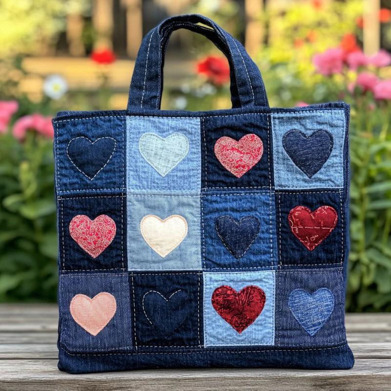 TEMU Womens Fashion Printed Tote Shoulder Bag 600D Oxford Cloth