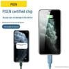 PISEN 1.2m Silicone Lightning Cable - Macaron Colors, Fast Charging for Apple Devices