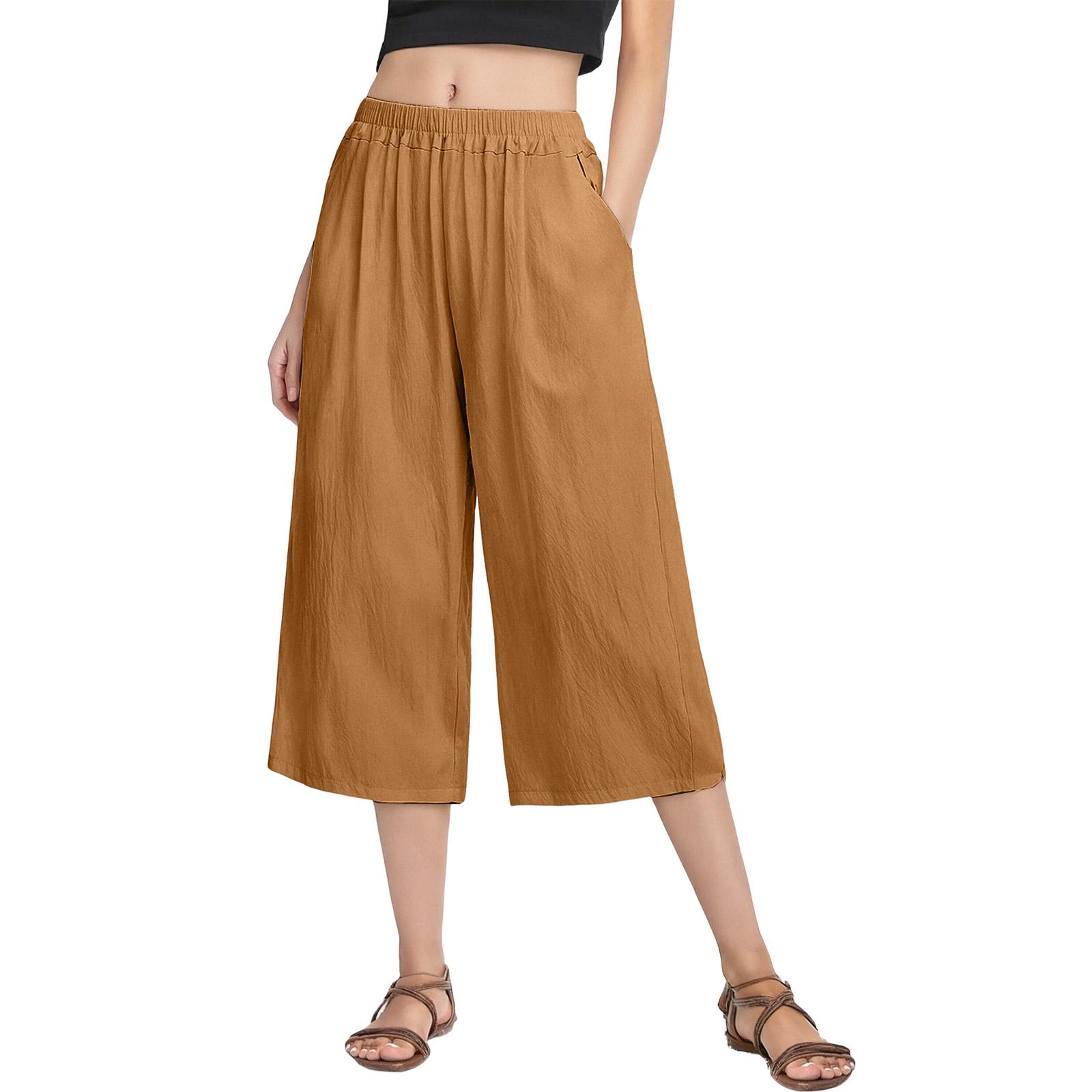 Fashionable Women s Cotton And Linen Wide Leg Pants, Artistic Retro Casual Pants, Spring And Summer New Versatile Straight Leg Pants XXL