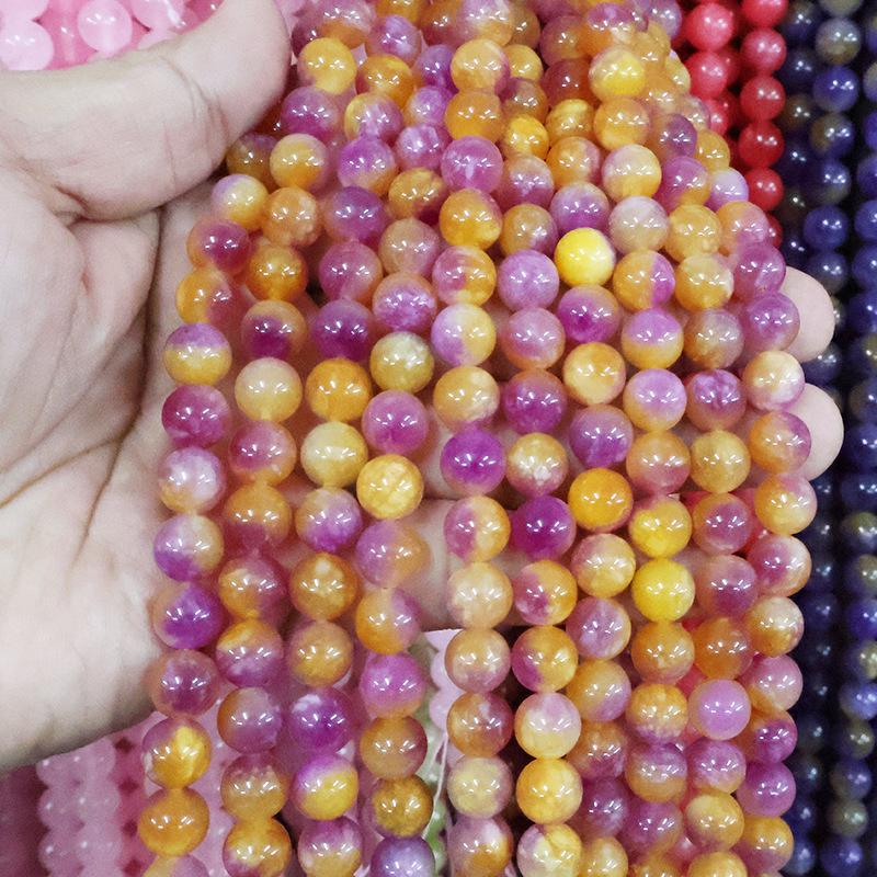 Optimized Colored Natural Stone Round Beads for DIY Jewelry Accessories