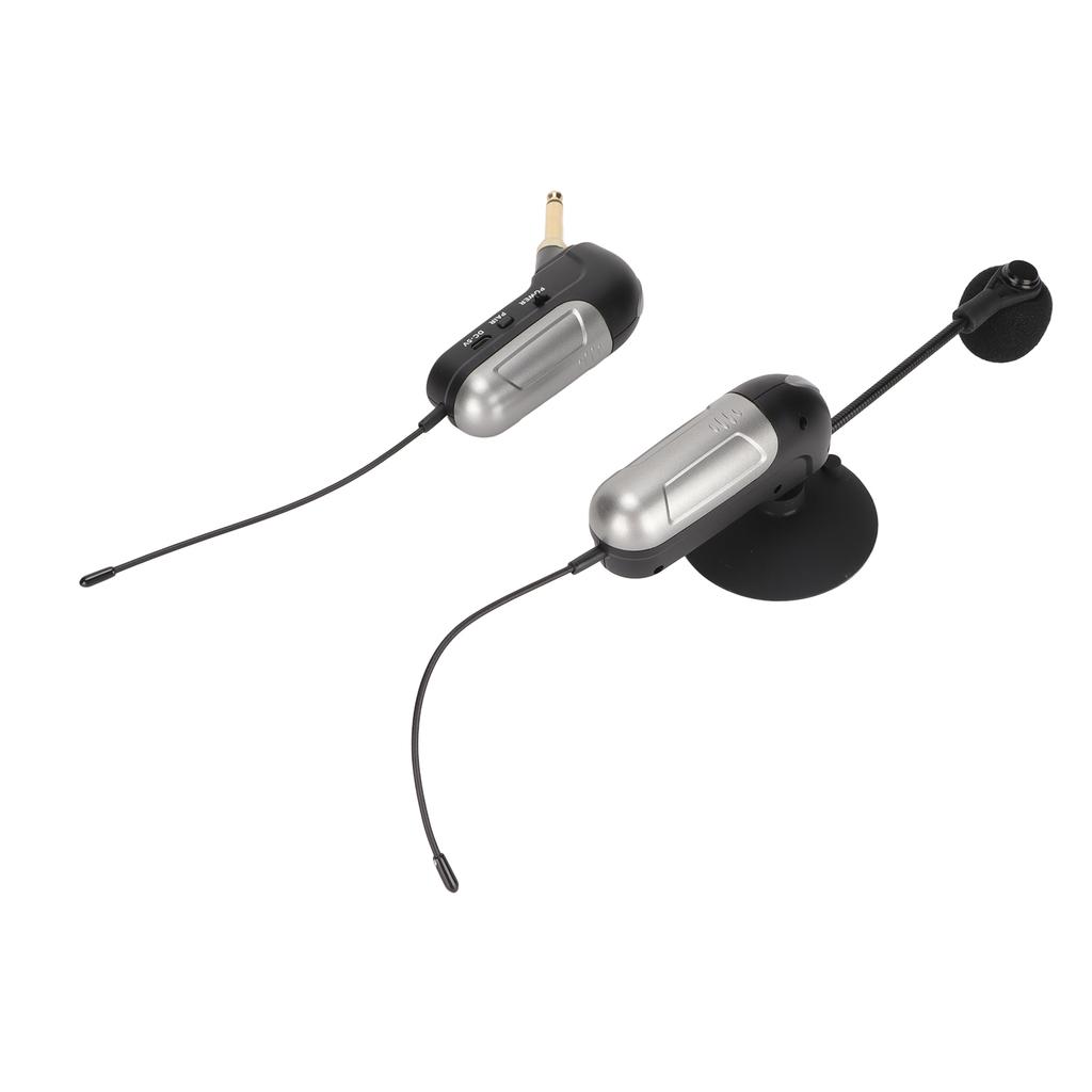 Wireless Instrument Microphone Shockproof 360 degrees  Gooseneck UHF Mic Transmitter Receiver for Guitar