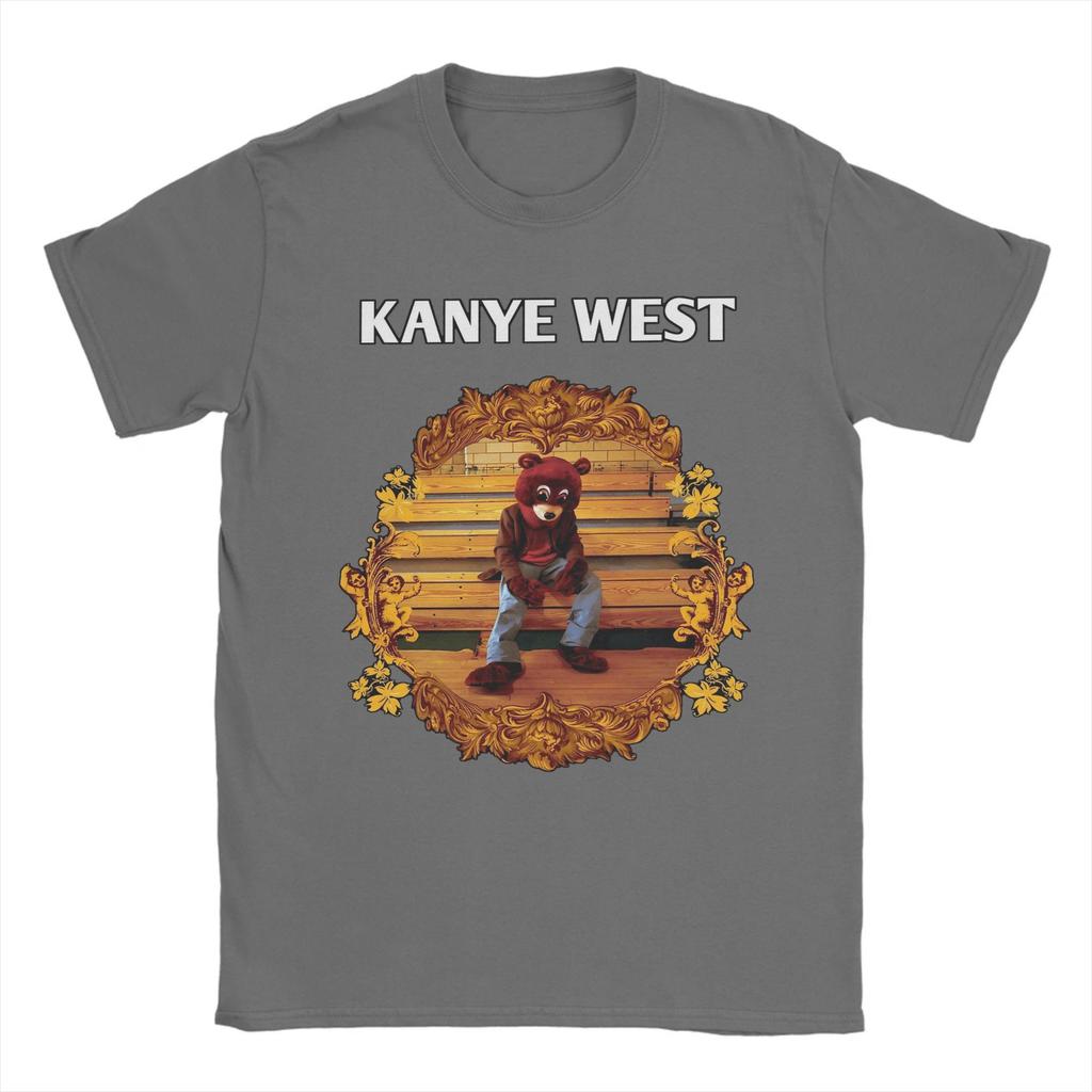 Kanye West T-Shirts für Herren Baumwolle Fantastische T-Shirts Rundhals T-Shirts Kurzarm Tops Party