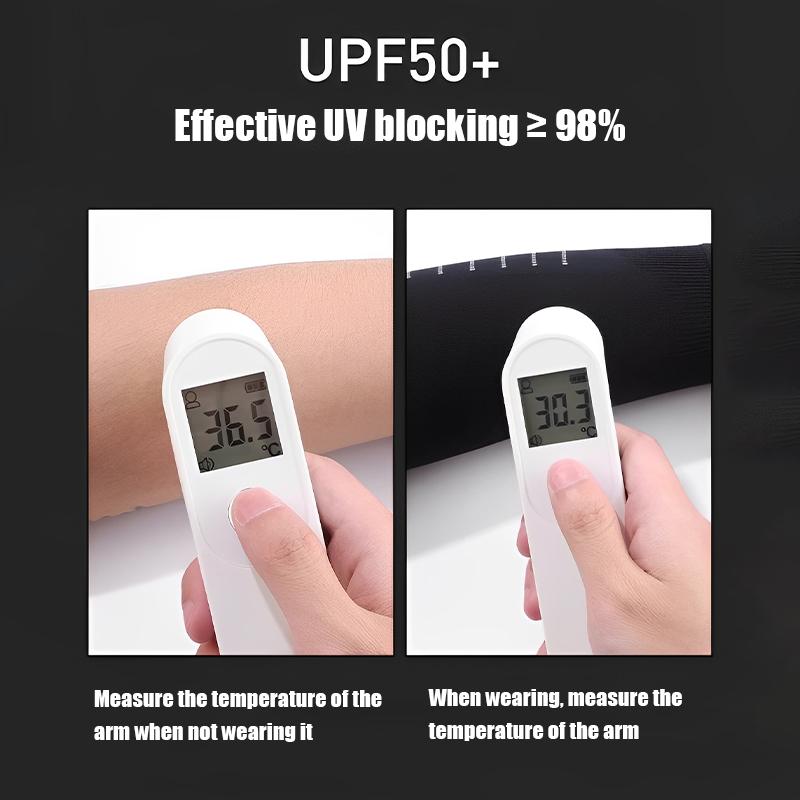 Manchons de Glace Homme Protection Solaire Et Protection UV Manches Longues Amples Été Sports Cyclisme Haute Élasticité Soie Glacée Manchons de Coude