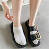 New Womens' Embroidered Bear Flower Strar Moon Squirrel White Cotton Fashion Summer No Show Invisible Socks Slippers Dropship
