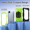 For Xiaomi Redmi Pad SE 8.7.360° Rotating Grip Heavy Duty Protection Stand TPU+PC 3in1 Anti-knock Shockproof Tablets PC Case