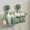 Suction Cup Rack, Bathroom, Toilet, Seamless, No Punching, Light Luxury Cosmetics, Washstand, Wall-mounted Storage Box.