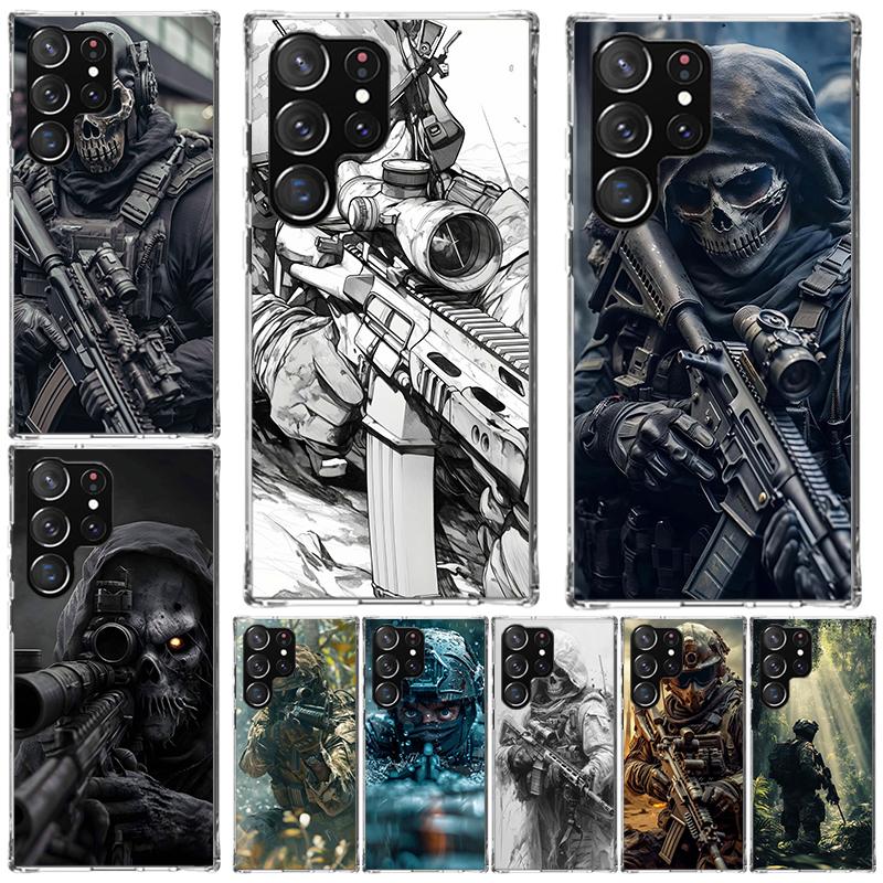 Military Army Special Forces Soft Phone Case For Samsung Galaxy S22 S23 S24 S25 Edge S26 Ultra S20 FE S21 Plus + Fundas Coque Ga
