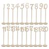 Wooden Table Numbers Hexagon Decor for Wedding Receptions Lightweight Natural Wood Material Perfect for Events