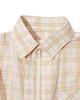 THEMUSEUMVISITOR Zip-Up Check Shirt (Beige)