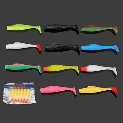 6Pcs Tpr Soft Lure 8 Cm Rubber Fishing Lure Shad Swim Baits Silicone BaitSport, Angelsport, Köder, Futtermittel & Fliegen!