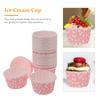 50Pcs Disposable Ice Cream Paper Cups Bowls For Jelly Pudding Mousse Yogurt Container Party Wedding Kitchen tableware