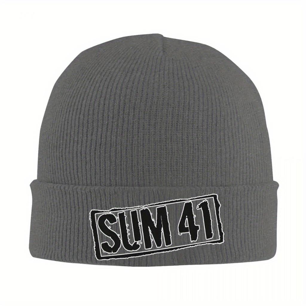 Neue Hipster Sum Band Mützen SUM Punk Print Strickmütze Erwachsene Unisex Mode Kopfbedeckung Beanie Mützen Herbst Winter Spor