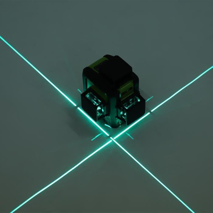 12 lignes à 360 degrés, niveau laser 3d étanche et anti-chute vert - mey
