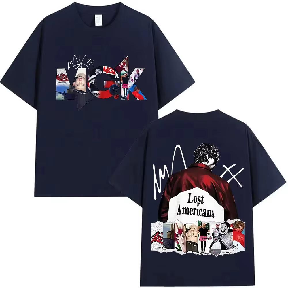 Limited Rap Machine Gun Kelly Tour 2026 Springsummer New Album T Shirt Mans Clothing Hip Hop Pop Music Short Sleeve Top