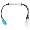 Dual Head Car Radio Antenna Connection Cable with Amplifier