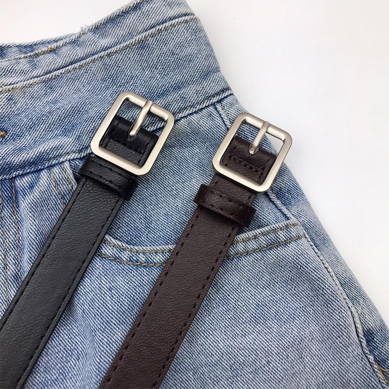 Women's Belt Simple Needle-free and Unpunched Student Casual Decorative Belt