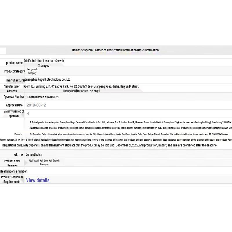 Adolph Ginger Anti-Hair Loss Shampoo