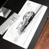 HYBXAXC High Speed Train Sketch Art Mouse Pad NonSlip Rubber Desk Mat for Office Gaming