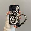 Black Leopard Print Phone Case For Xiaomi Mi 15T 17 15 14 13 12 14T Lite Poco M7 X6 F4 F5 X5 C40 Pro Ultra 4G 5G With Lanyard