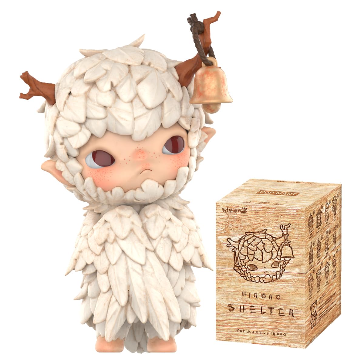 

POP MART HIRONO Серия Shelter [1 шт.] Фигурка Gachapon от Pop Mart Пластиковая модель Премиальная игрушка Мягкий винил Оригинальный персонаж Подарок на день рождения