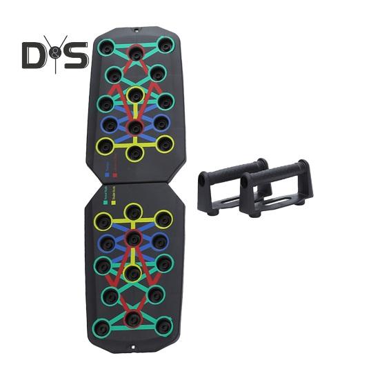 

Доска для отжиманий для домашнего спортзала, легкая складная доска для отжиманий с удобными ручками, 28/30 отверстий, фитнес-доска для всего тела для мужчин 28 чёрный