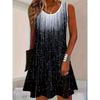 Fashion Versatile Sleeveless Dress Casual Daily T-Shirt Dress Comfortable Simple Casual Dresses