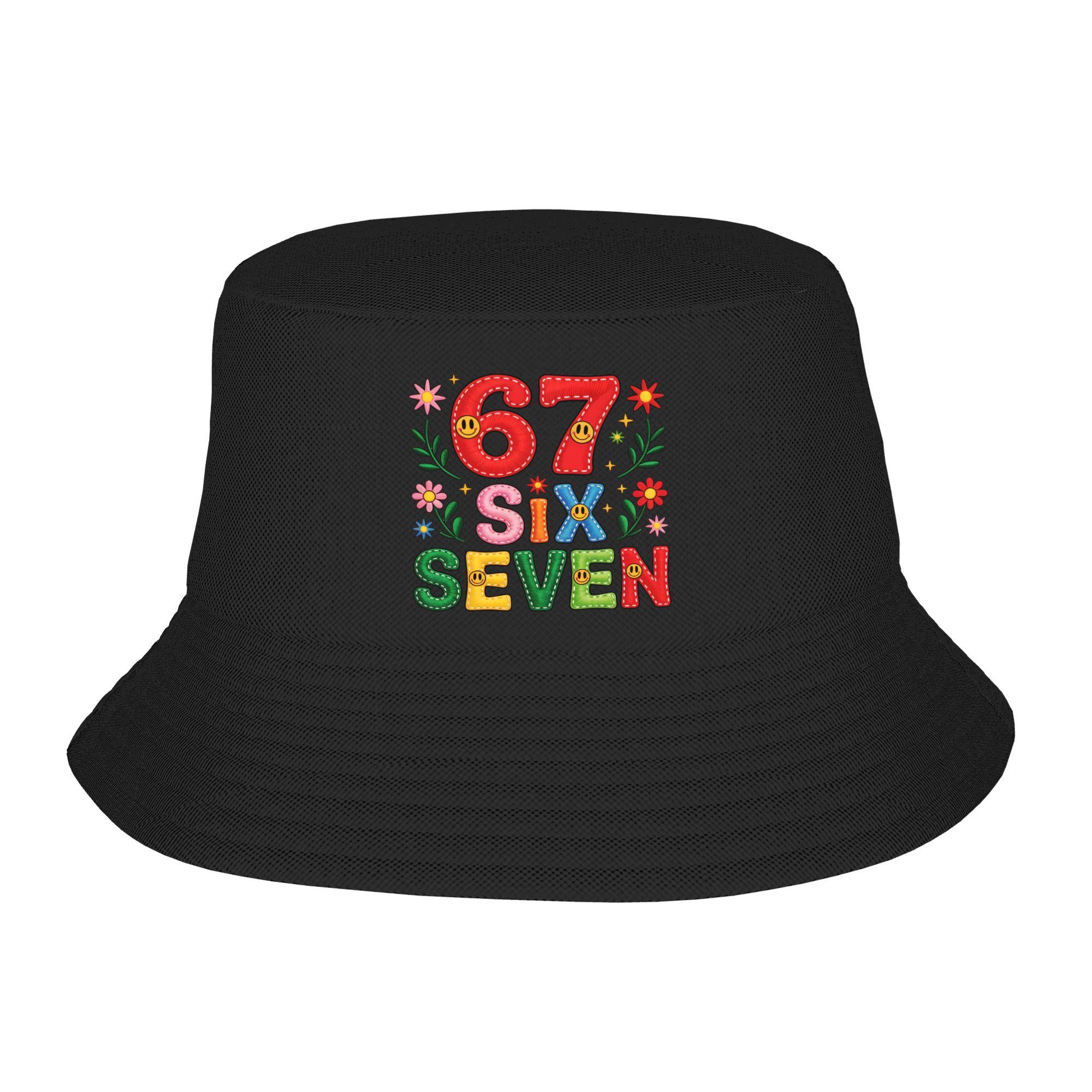 

Custom 67 Six Seven 67 Meme Italian Brainrot Gaming 2 Bucket Hat for WoUnisex Unisex Printed Summer Beach Sun Camping Cap One Size