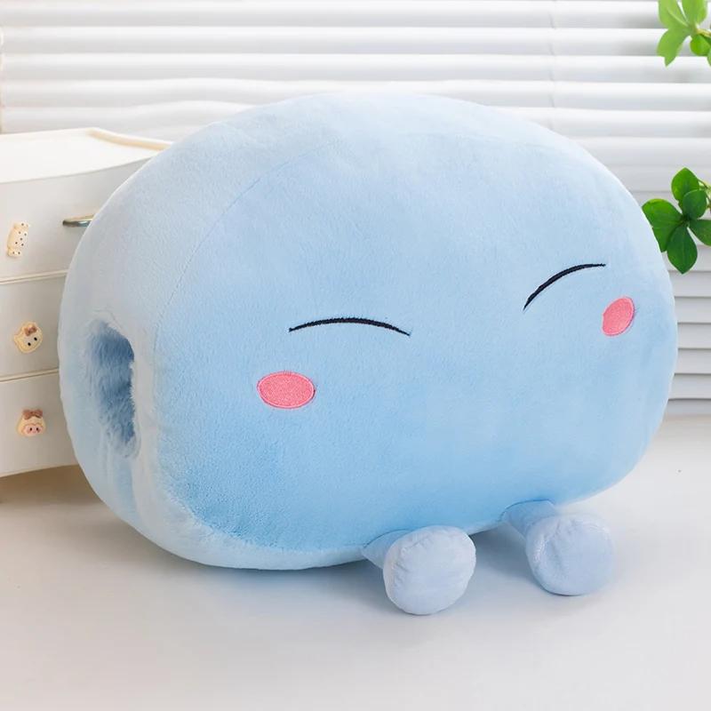 28/45cm Anime Die Zeit, als ich als Schleim wiedergeboren wurde Tensei Shitara Slime Datta Ken Tempest Rimuru Stofftier Plüschkissen Geschenke 28cm