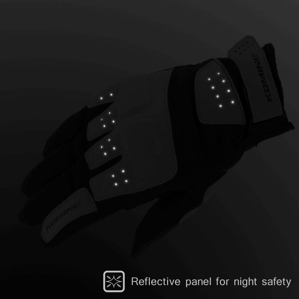 KOMINE Motorcycle Urban Mesh Gloves 2XL 1228 Mesh Material for and Autumn Red/Black GK-227 Spring, Summer,