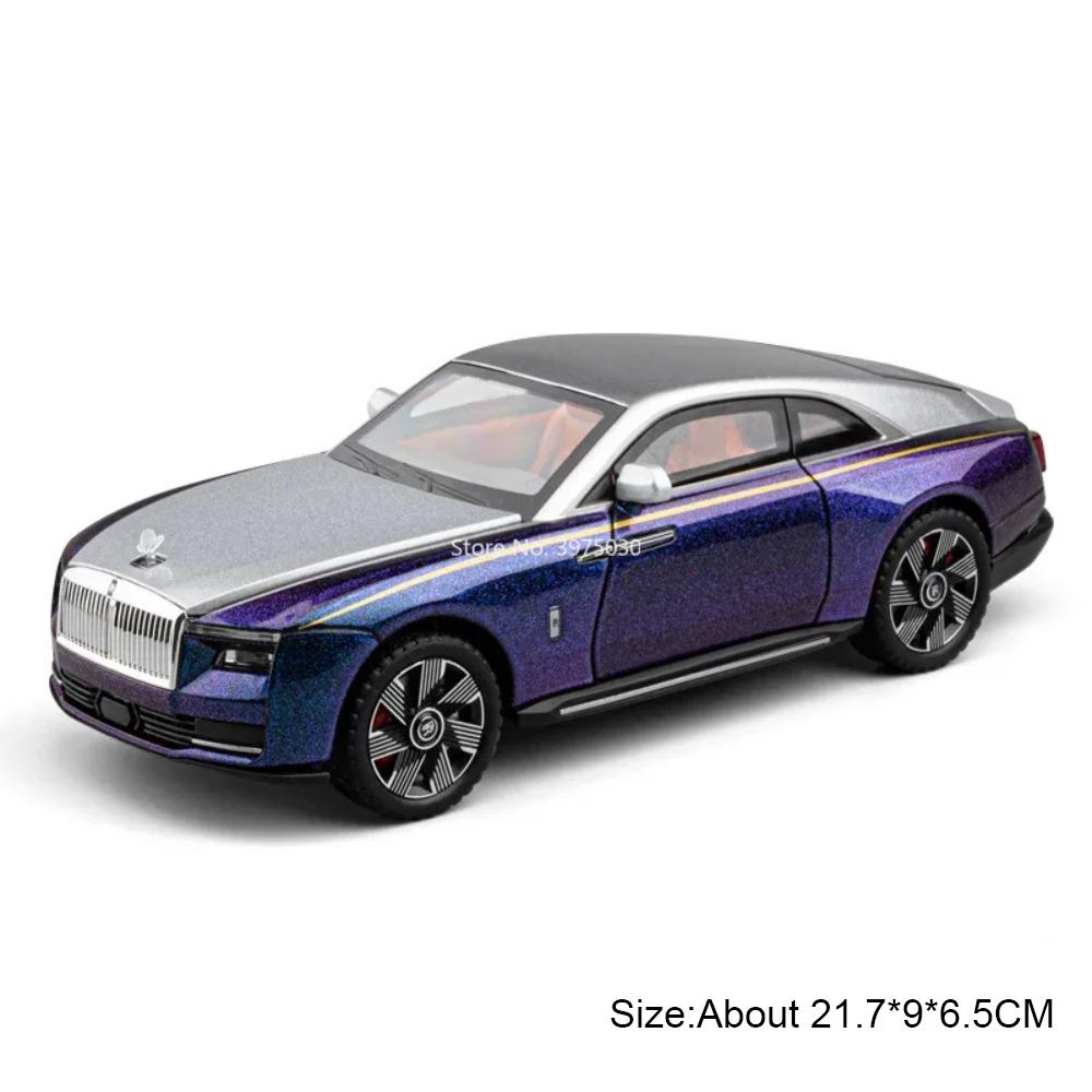Scale 1:24 Spectre Cullinan Sports Car Model Toy Metal Diecast Music Light Wheel Steering Models Toys for Children's Gifts