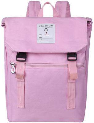 Angel Moon Women's Lightweight Canvas Backpack, A4 Size, Perfect for School, Students, and More. Casual, Natural, and Social Media-Evident.