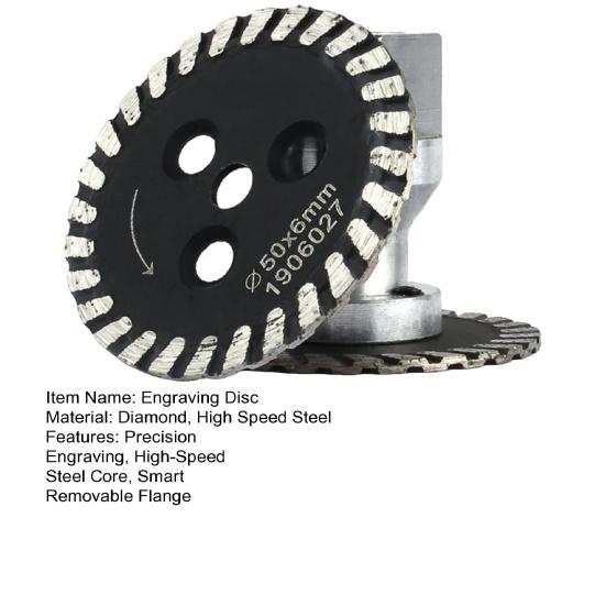 Gravur Trennscheibe Diamantsägeblatt mit abnehmbarem M14 Flansch Wassergekühltes Schneidblatt DIY Gravurwerkzeug