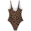 Women's Color-Blocked One-Piece swimsuit With A Sexy V-neck