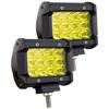 36W LED Work Light 12V 24V LED Work Light Narrow Angle LED Floodlight IP67 Waterproof 3000K Yellow Forklift Truck (2)pcs