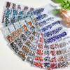 SS3-SS10 Colorful Glass Nail Rhinestones Multicolor Flat Back Crystal Strass Shiny Nail Art Gems Manicure Nails Art Decorations