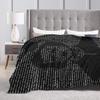 Gothic Edgar Allen Poe The Raven Nevermore Blanket Warm Soft Street Trend Plush Throw Blanket For Home Decor Flannel Bed Cover