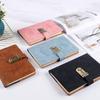 Dazzling PU Leather Notebook Square Premium Quality Notepad Stylish Lockable Journal  Travel
