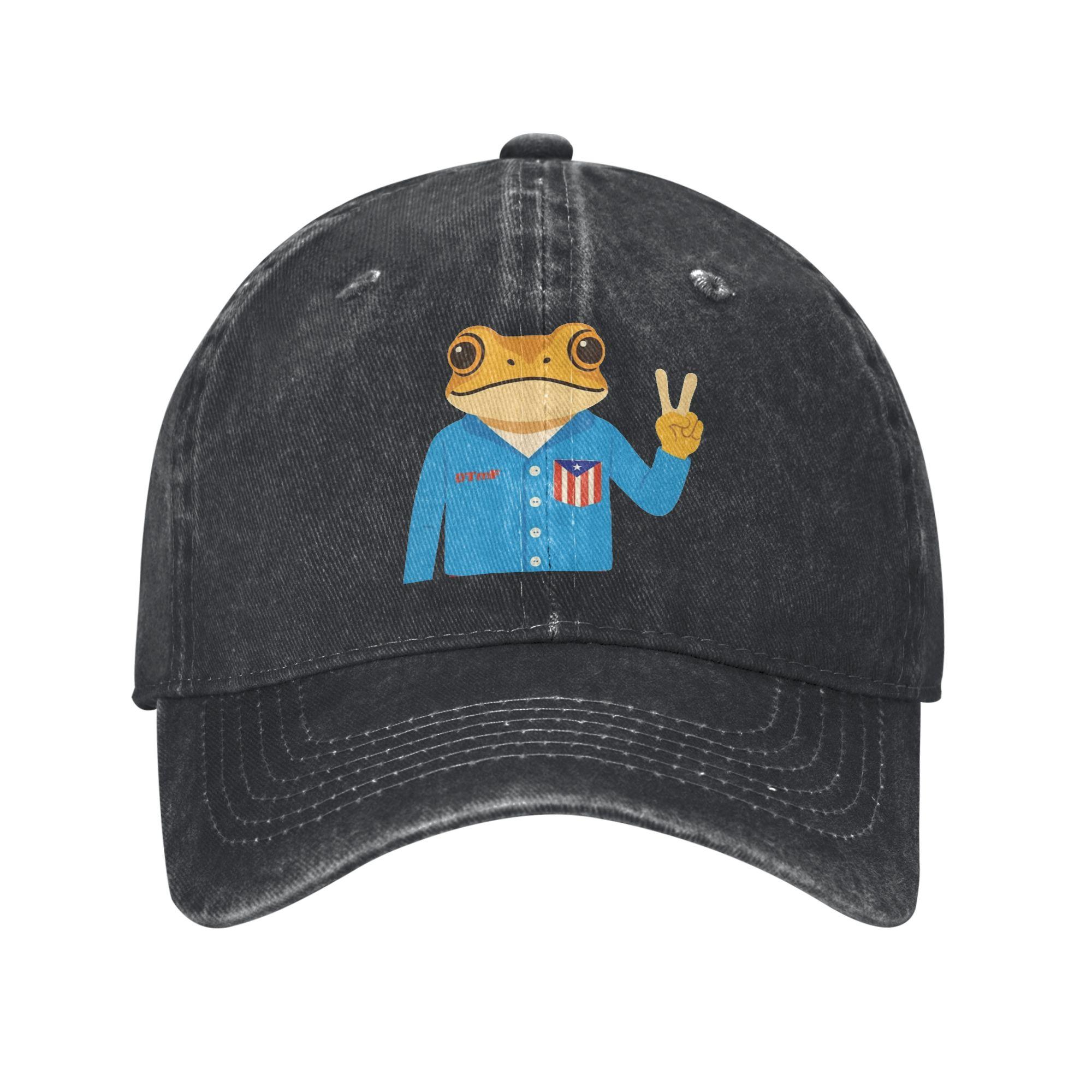 Zealous Sole Women's Navy Blue Dtmf Puerto Rico Bad Bunny Men Baseball Caps Distressed Denim Caps Hat Vintage Outdoor Activities Soft Snapback Hat Cm