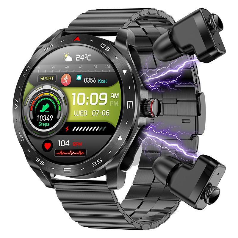 

Умные наушники-браслет: Часы для взрослых «два в одном» с TWS Bluetooth — многофункциональные спортивные часы для звонков.